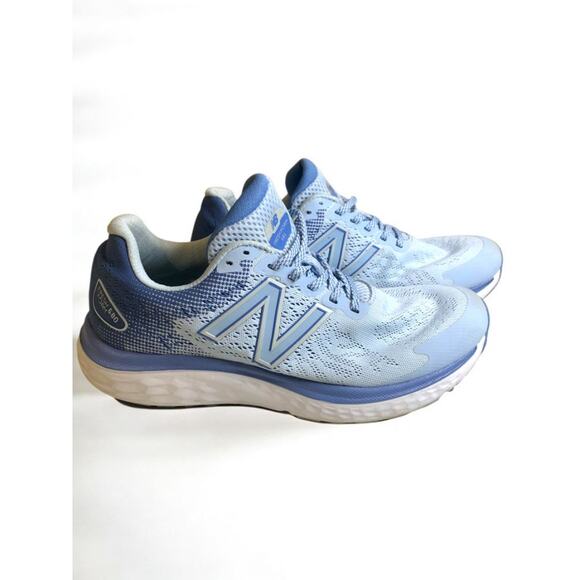 Size 9 New Balance Womens Fresh Foam 680 V7 Running Shoe Blue - Picture 1 of 8